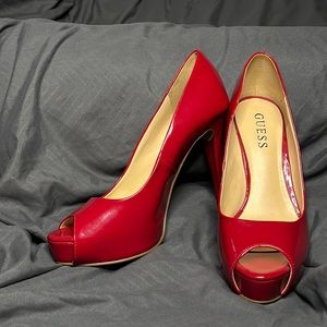 Guess Red 3” heel size 6, a classic everyone needs